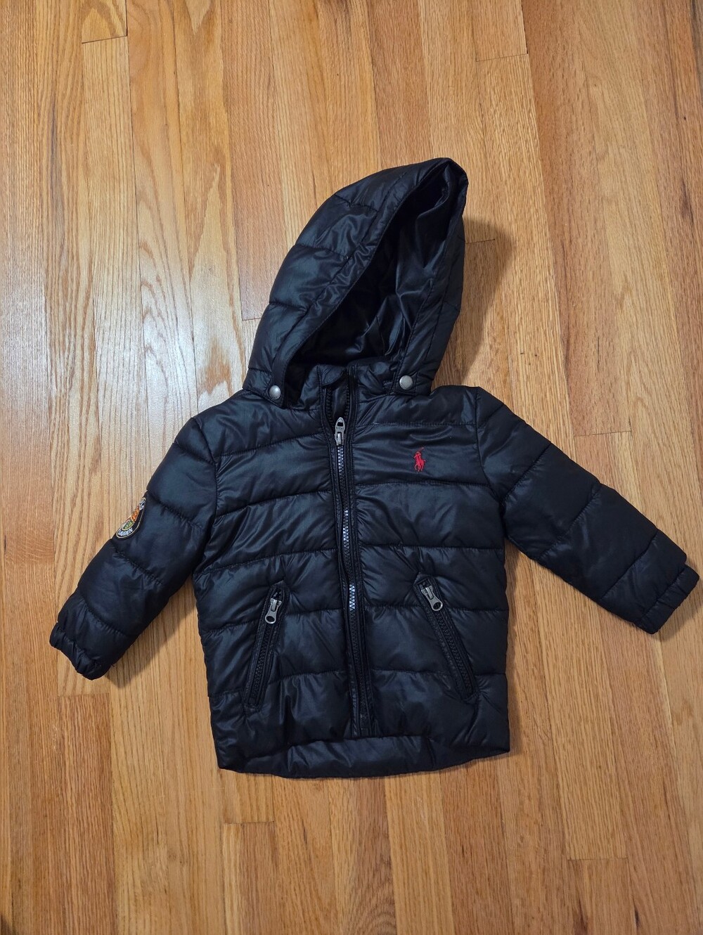 Polo by Ralph Lauren Black Puffer Jacket Size 24 Months